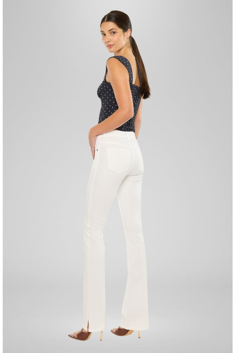 Vanilla Essentials High Rise Bootcut Jeans, Alternate, color, White