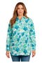  Turquoise Tropical Floral