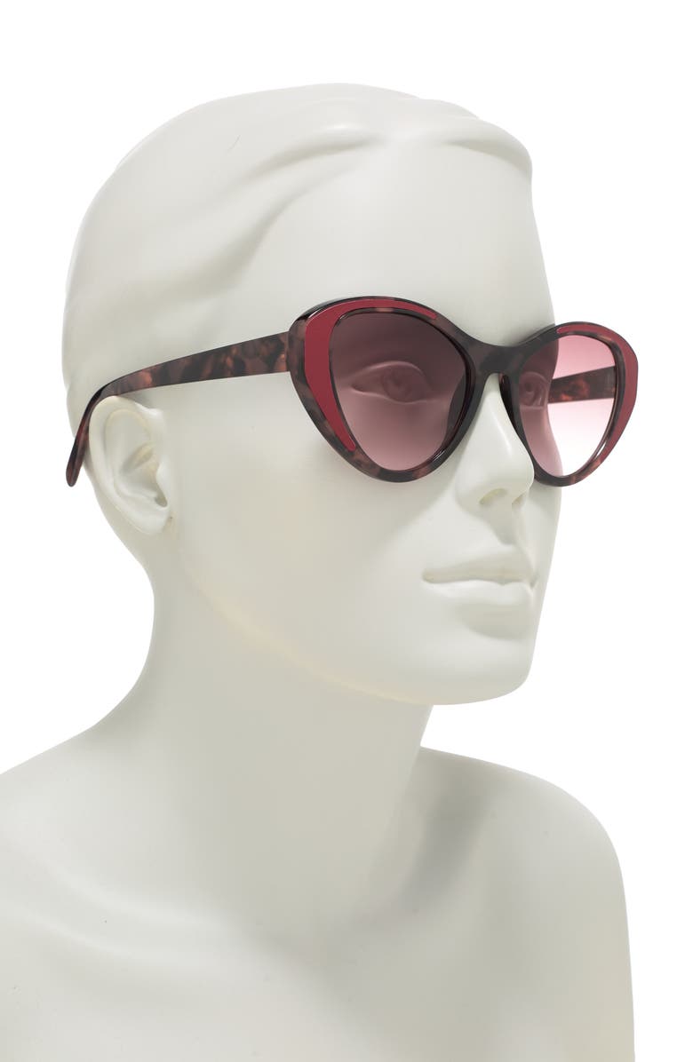 Vince Camuto 62mm Oval Sunglasses, Alternate, color, Pink Tort