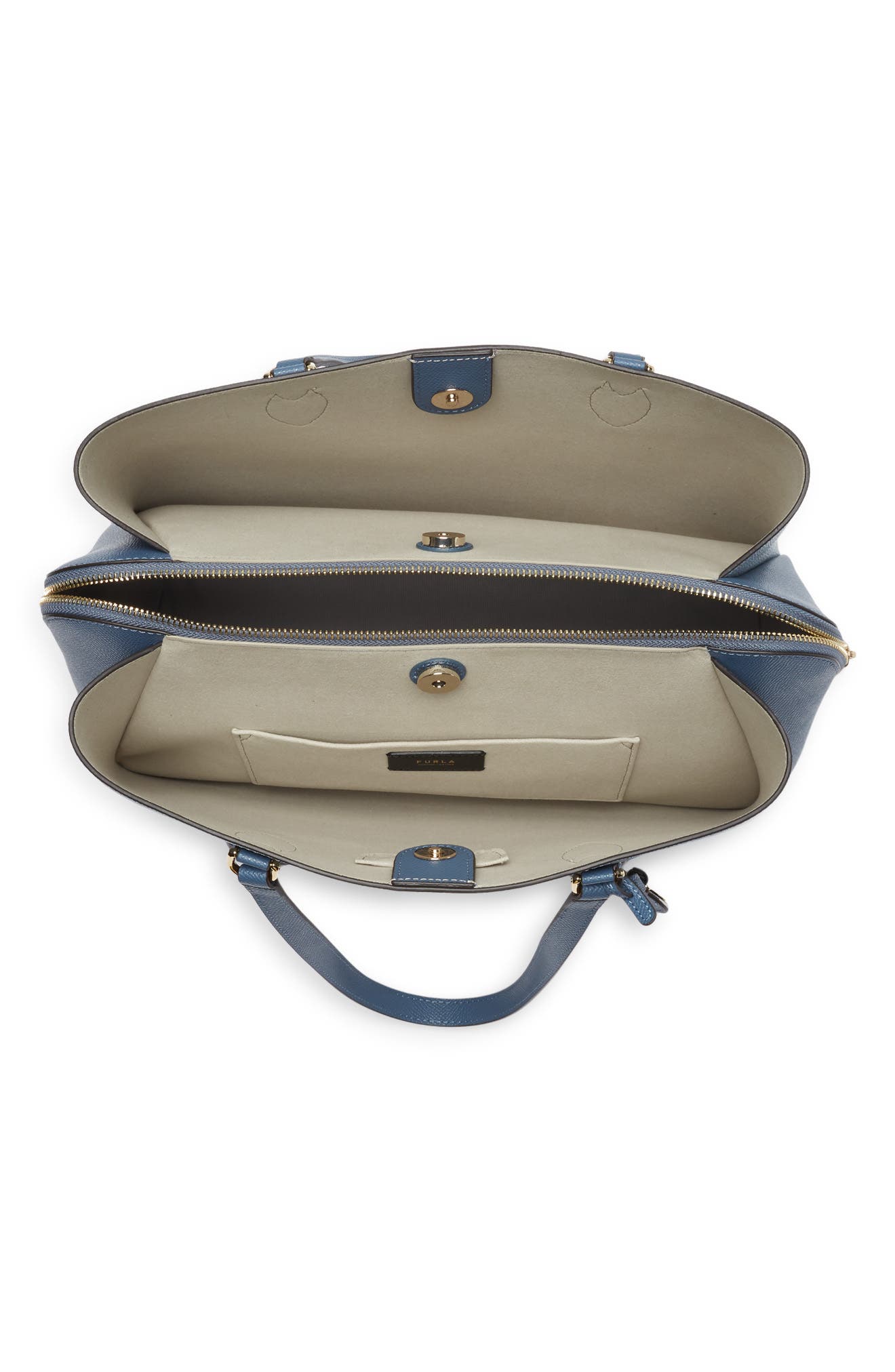 Minerva Leather Tote, Alternate, color, AVIO LIGHT G+BLU DENIM