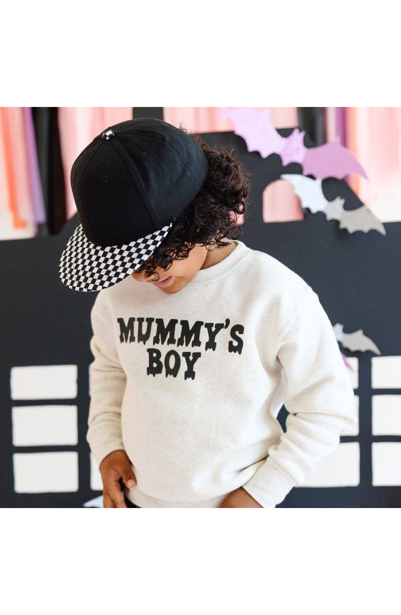 Sweet Wink Mummy's Boy Halloween Sweatshirt, Alternate, color, 