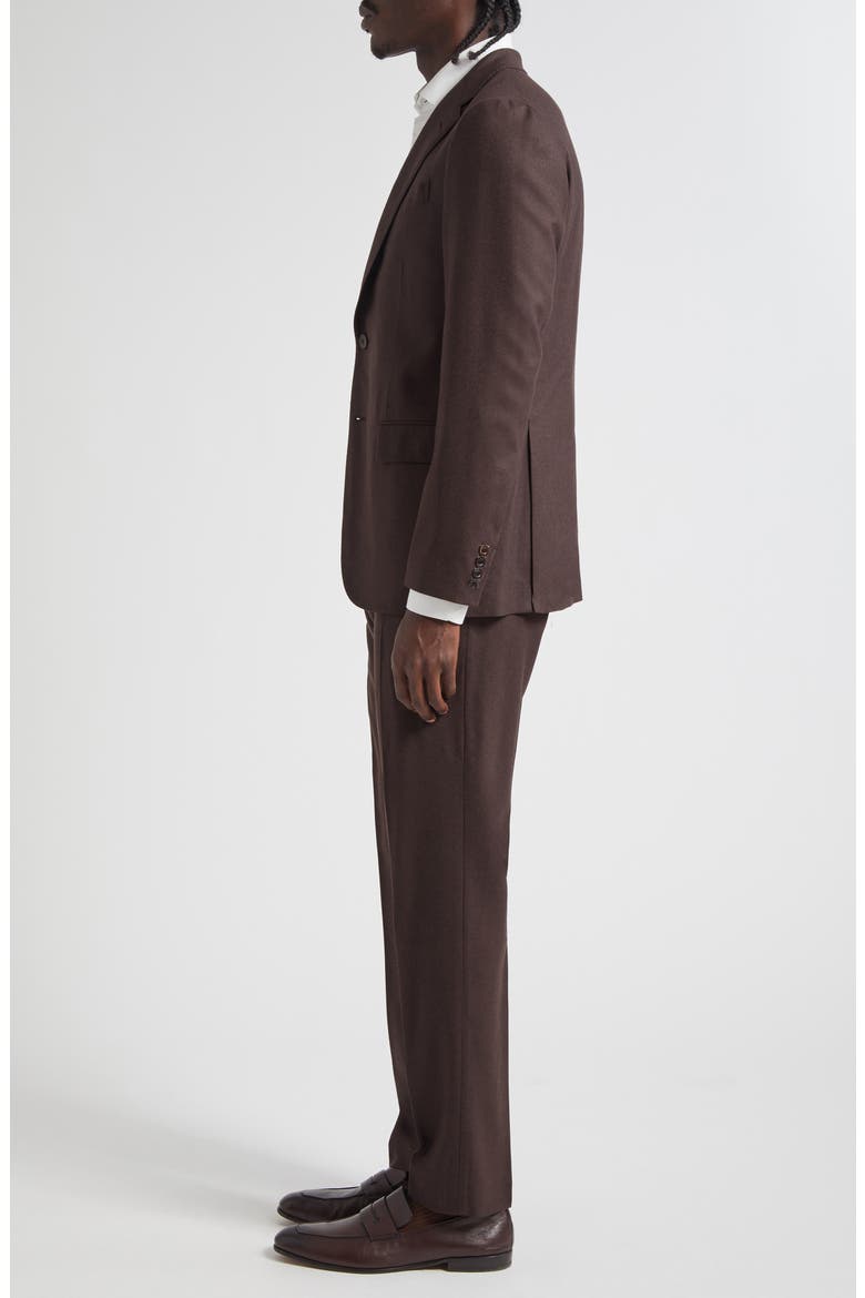 B-Line Virgin Wool Suit, Alternate, color, BROWN