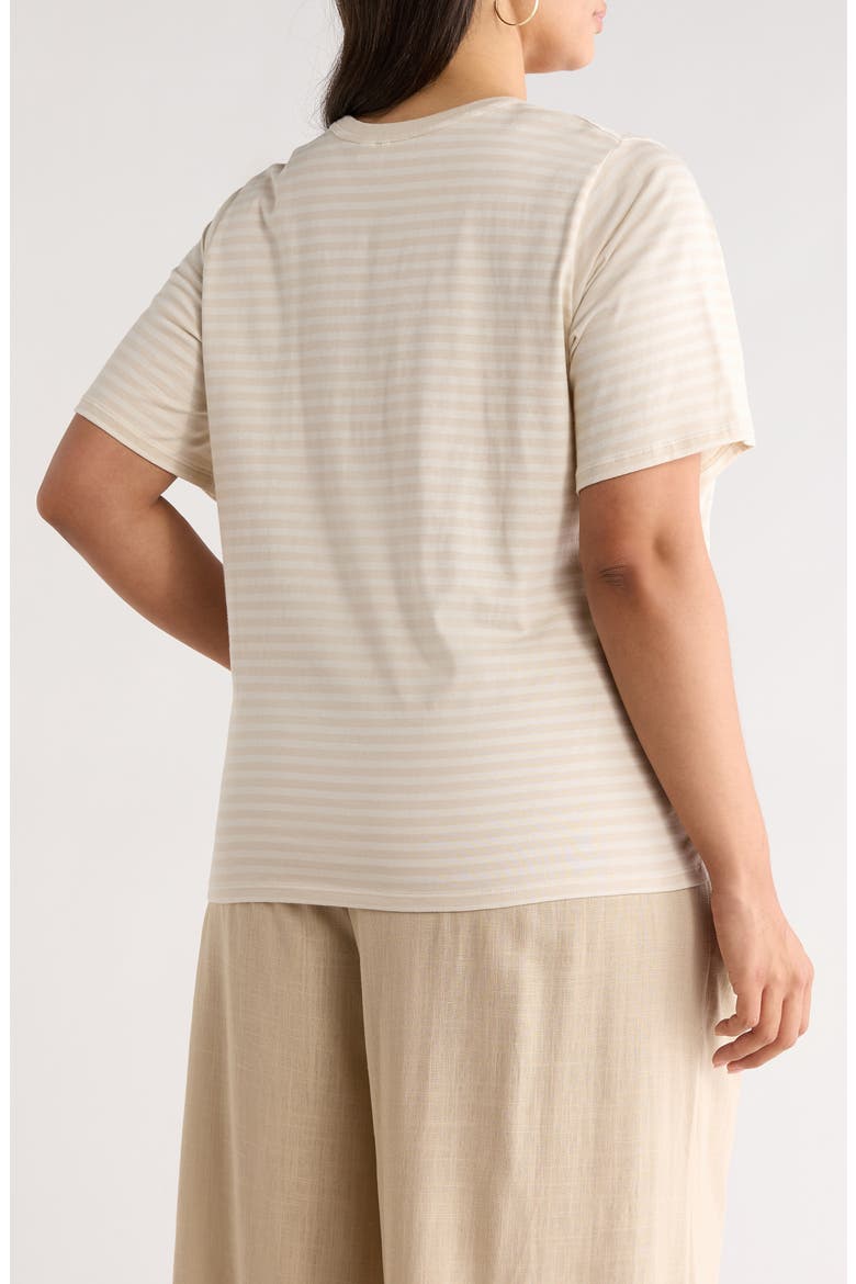 Relaxed Fit Pima Cotton Crewneck T-Shirt, Alternate, color, BEIGE- IVORY DAPHNEY STP