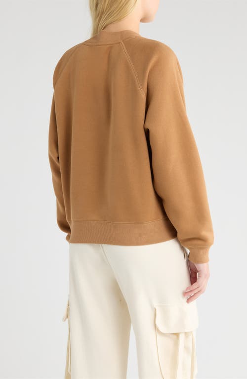 Ugg(r) Logo Crewneck Sweatshirt In Brown