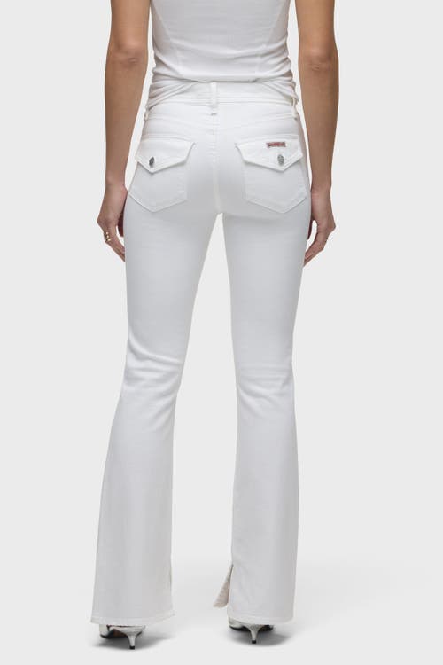 Hudson Jeans Barbara High-rise Bootcut W/flap In White