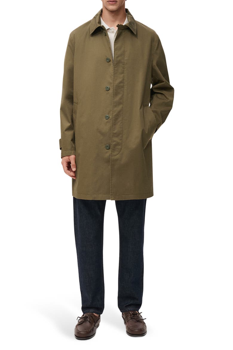Classic Water Repellent Trench Coat, Main, color, KHAKI GREEN