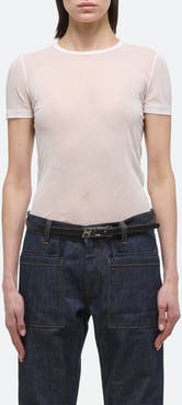 Helmut Lang Zeroscape Mesh Cotton Jersey T-Shirt