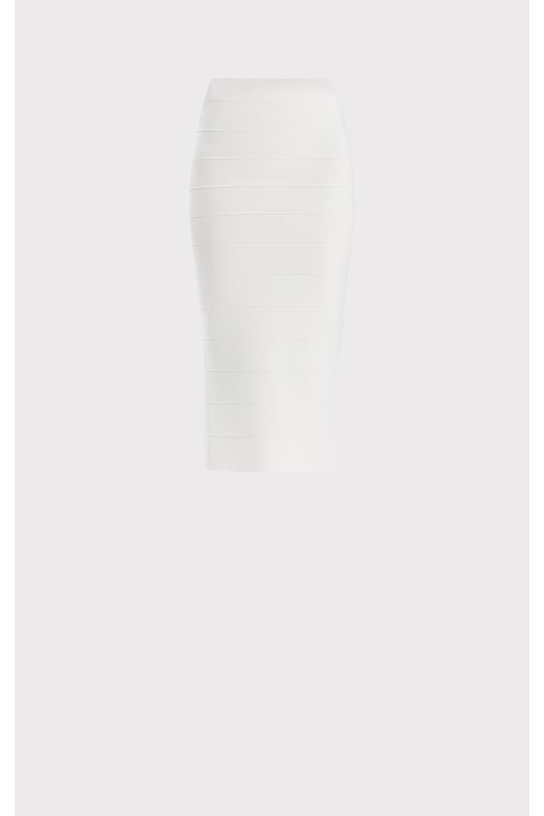 Icon Bandage Pencil Skirt, Alternate, color, ALABASTER