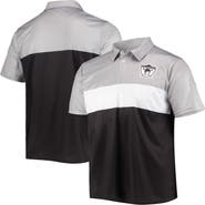 FOCO Men's FOCO Silver/Black Las Vegas Raiders Retro Colorblock Polo