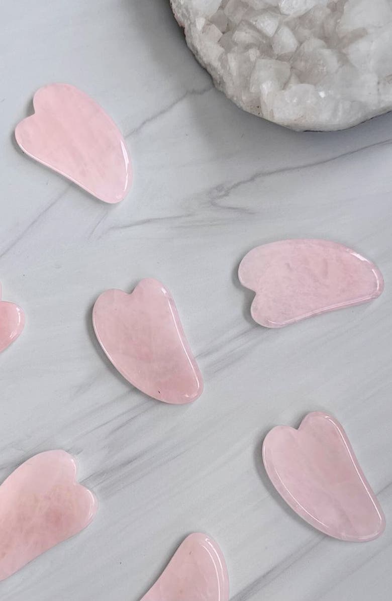 Humanist Beauty Gua Sha Tool, Alternate, color, Rose Quartz