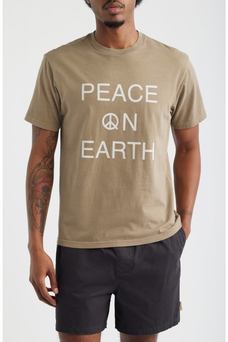 Earth Graphic T-Shirt, Main, color, SEPIA