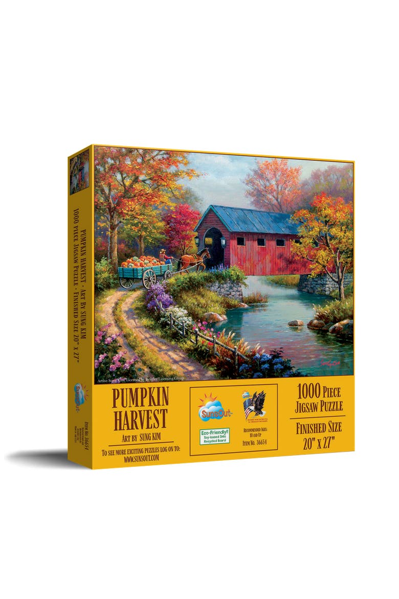 Pumpkin Harvest 1000 piece Jigsaw Puzzle for Adults, Main, color, Multicolor