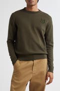 Moncler Monogram Cotton Crewneck Sweater