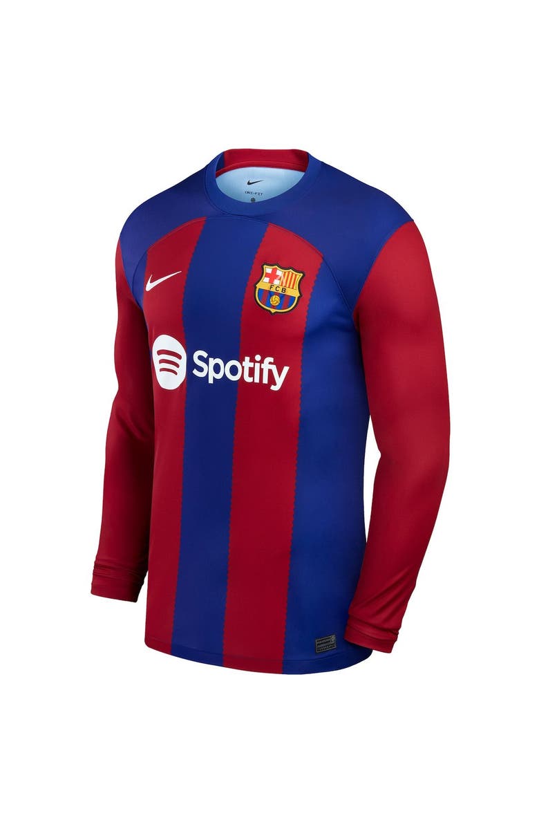 Nike Men's Nike Royal Barcelona 2023/24 Home Stadium Replica Long Sleeve Jersey, Alternate, color,