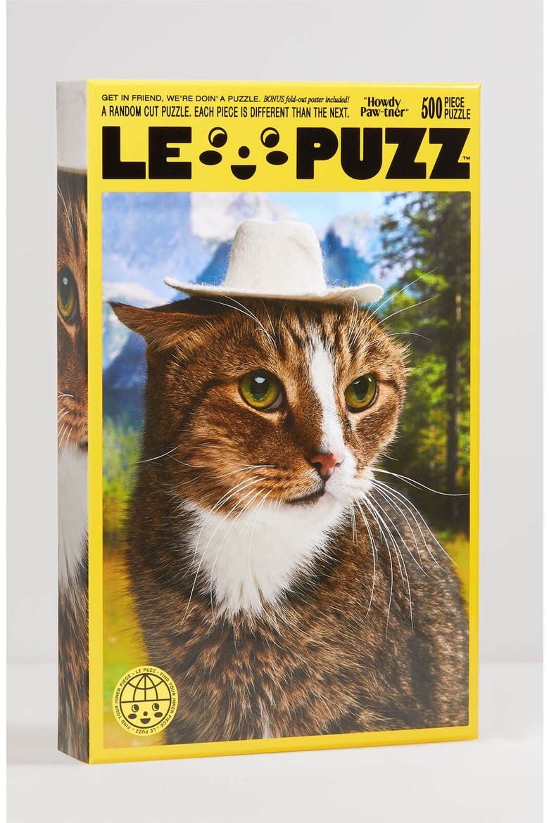 Howdy Paw-tner 500-piece Jigsaw Puzzle, Main, color, Yellow