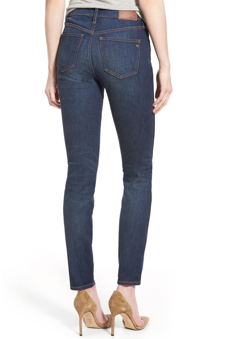 'High Riser' Skinny Jeans, Alternate, color, SURFSIDE WASH