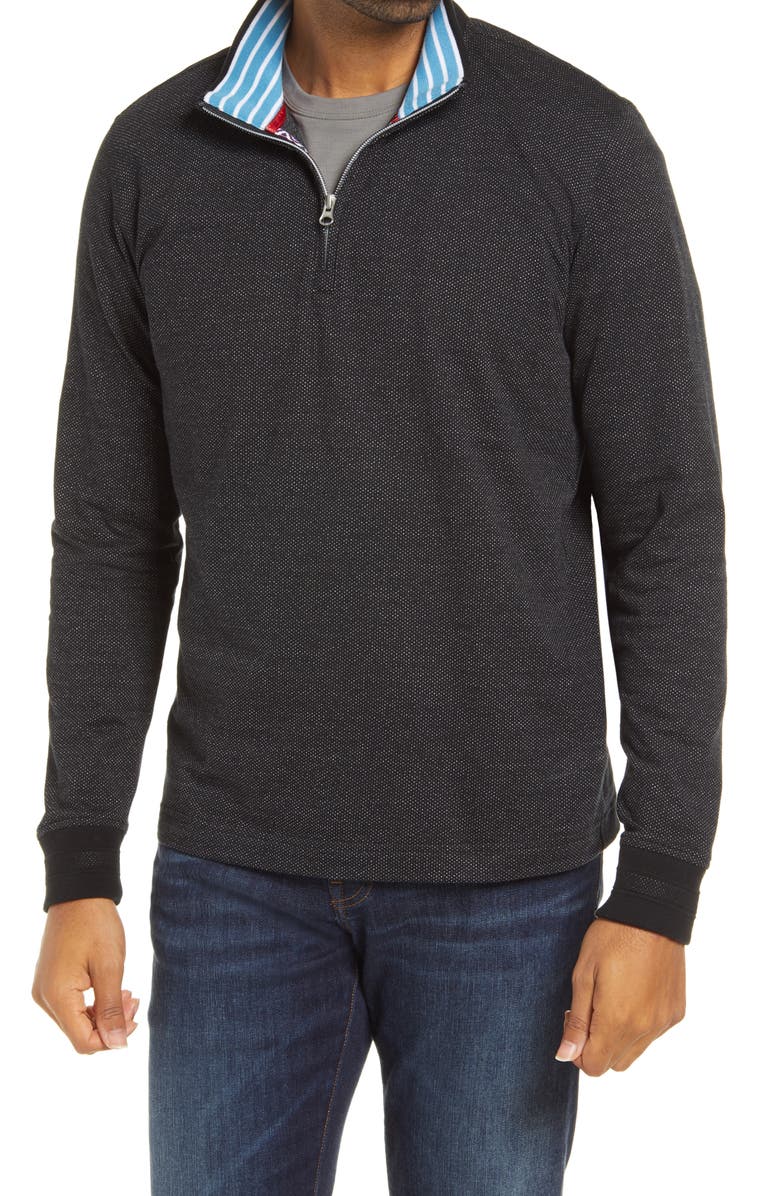 Robert Graham Triple Crown Half Zip Pullover, Main, color, 