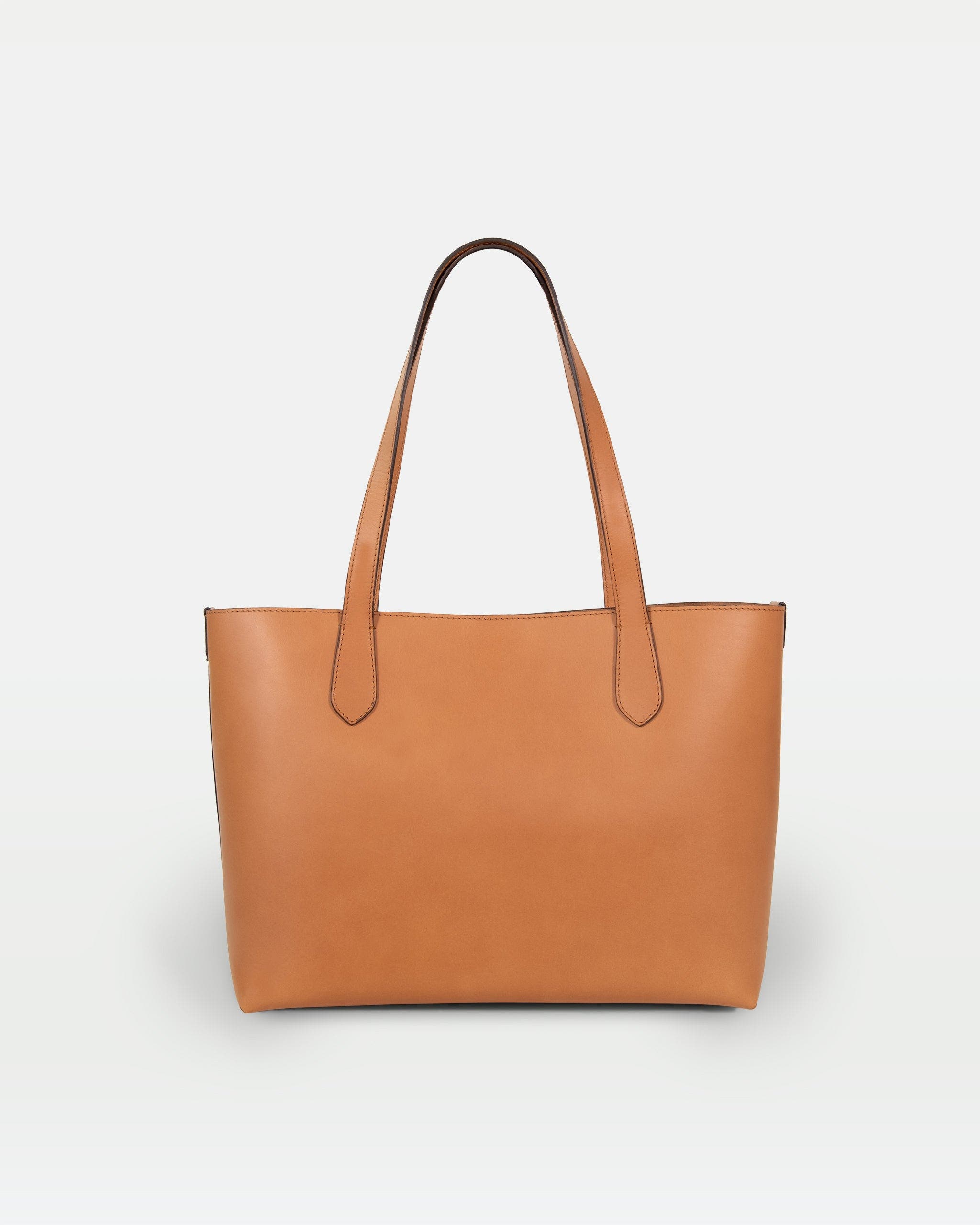 Elba Structured Tote In Vegetable-Tanned Leather, Alternate, color, Tan
