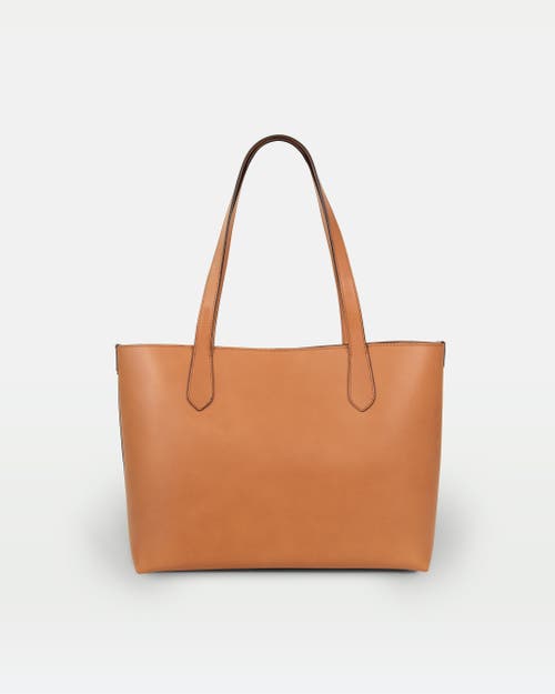 Modher Elba Structured Tote In Vegetable-tanned Leather In Brown