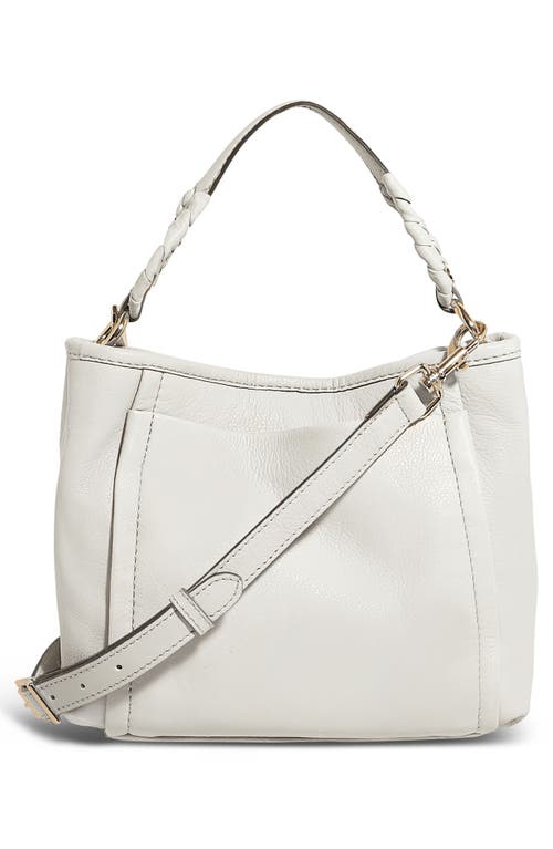 Aimee Artisan Leather Bucket Bag In White