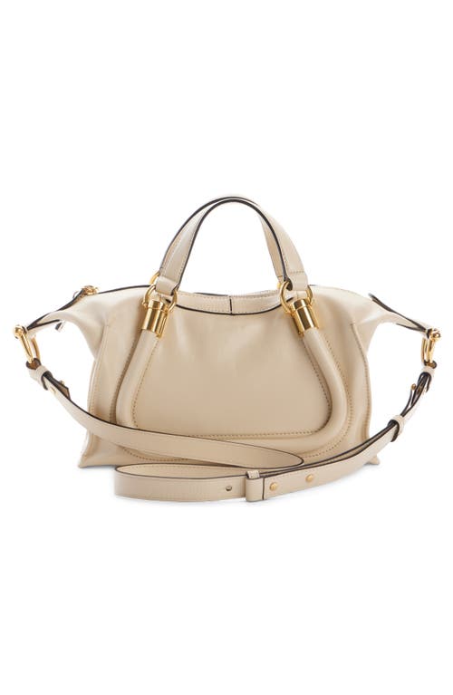 Chloé Chloe Women Ivory Leather Paraty 24 Handbag In Sweet Beige