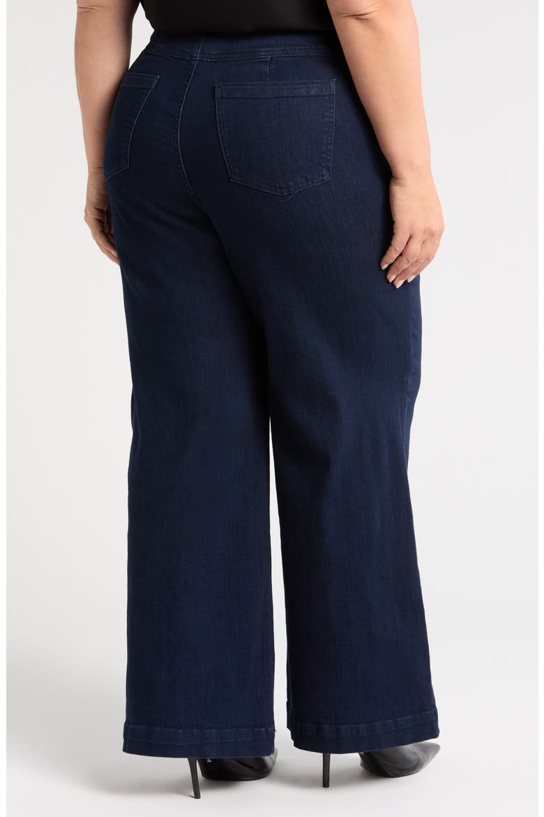 Charlie Sailor High Waist Straight Leg Jeans, Alternate, color, DARK INDIGO