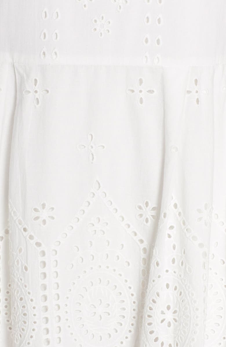 French Connection 'Josephine' Eyelet Shift Dress, Alternate, color, 