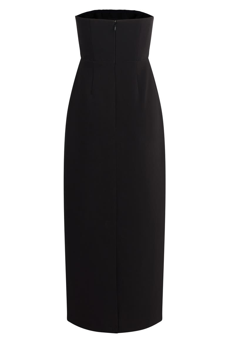 The Willow Strapless Maxi Dress, Alternate, color, BLACK