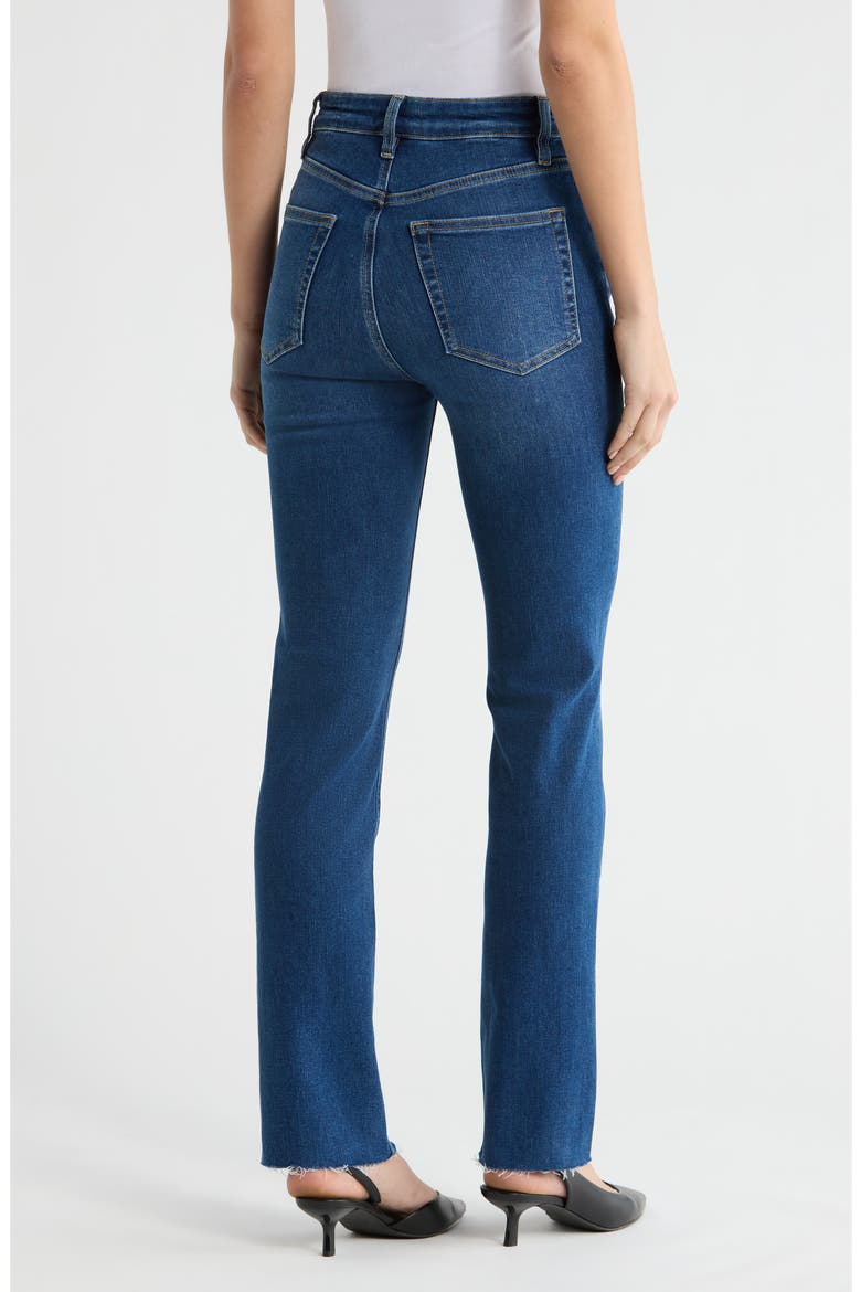 The Pencil High Waist Raw Hem Crop Jeans, Alternate, color, FEMMA RAW AFTER