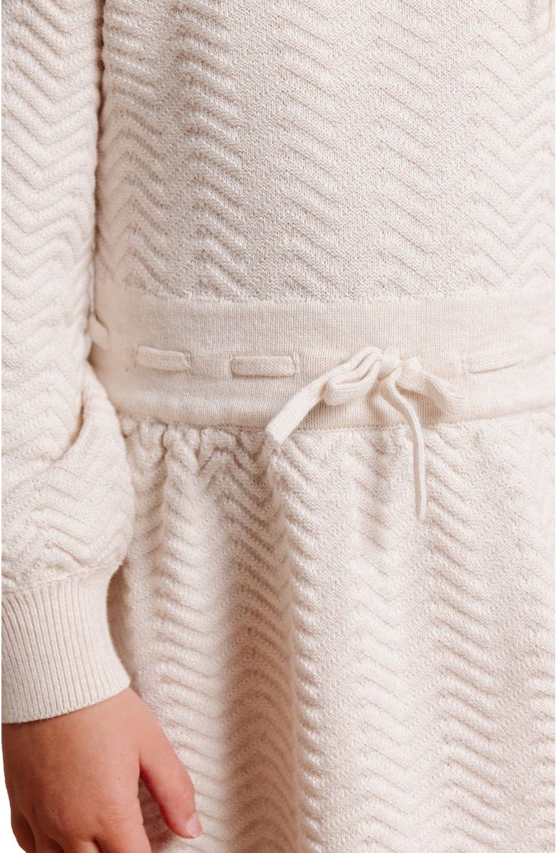 Hope & Henry Baby Girls' Organic Balloon Sleeve Sweater Dress, Infant, Alternate, color, 