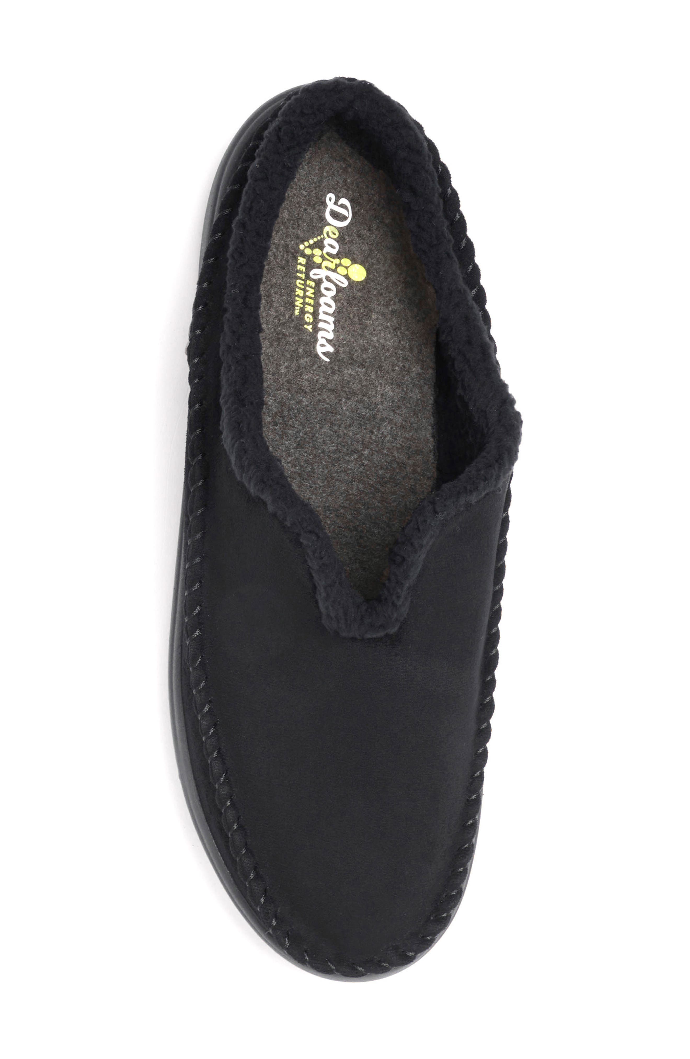 DEARFOAMS Elm Clog Slippers, Alternate, color, Black
