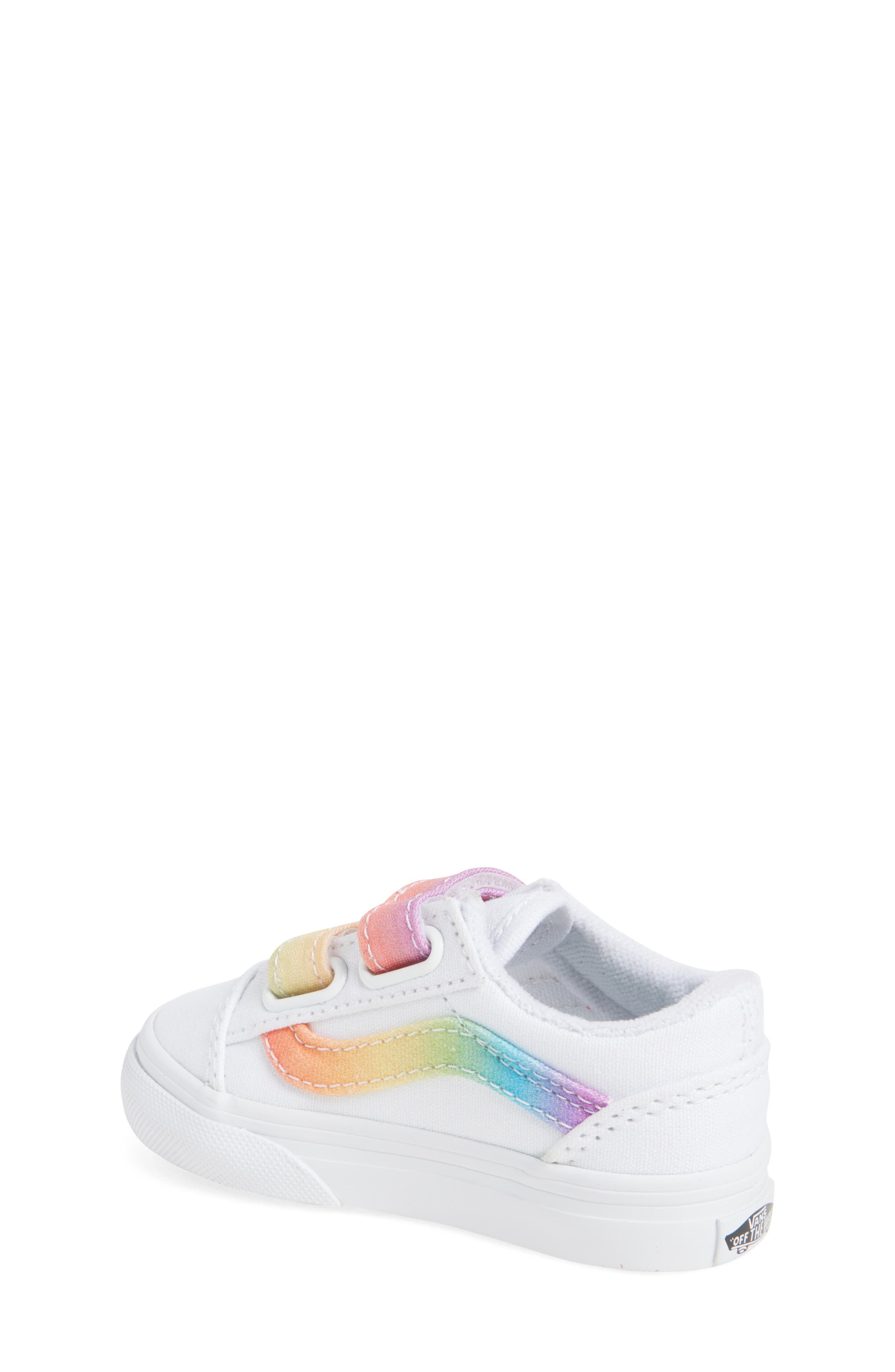 Vans Old Skool V Rainbow Sneaker, Alternate, color, 
