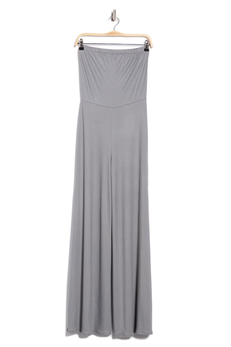Strapless High Slit Jumpsuit, Alternate, color, FOSSIL