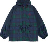 Damson Madder Liu Water Resistant Plaid Raincoat