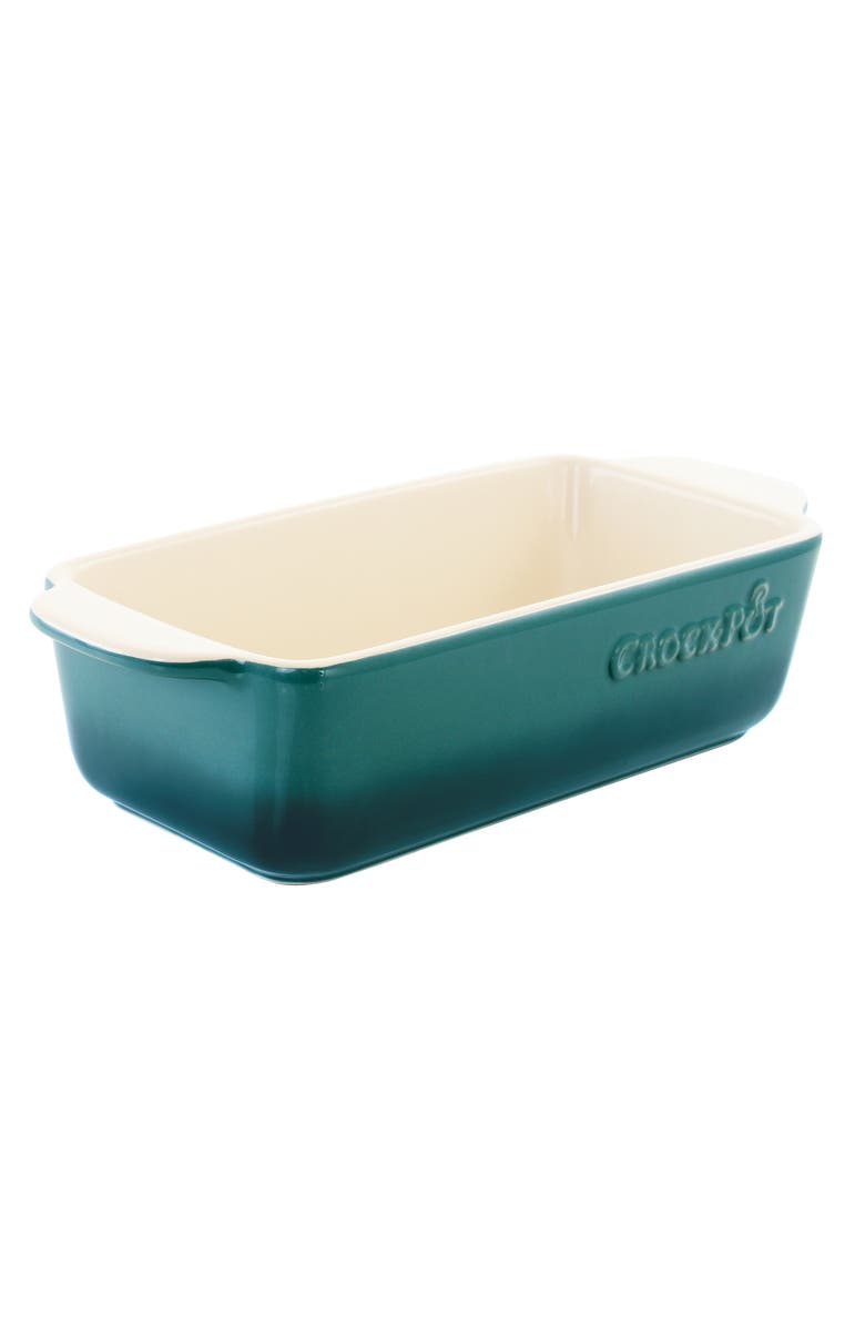 Crock-pot 1.25 Quart Rectangular Stoneware Bake Pan, Main, color, Blue