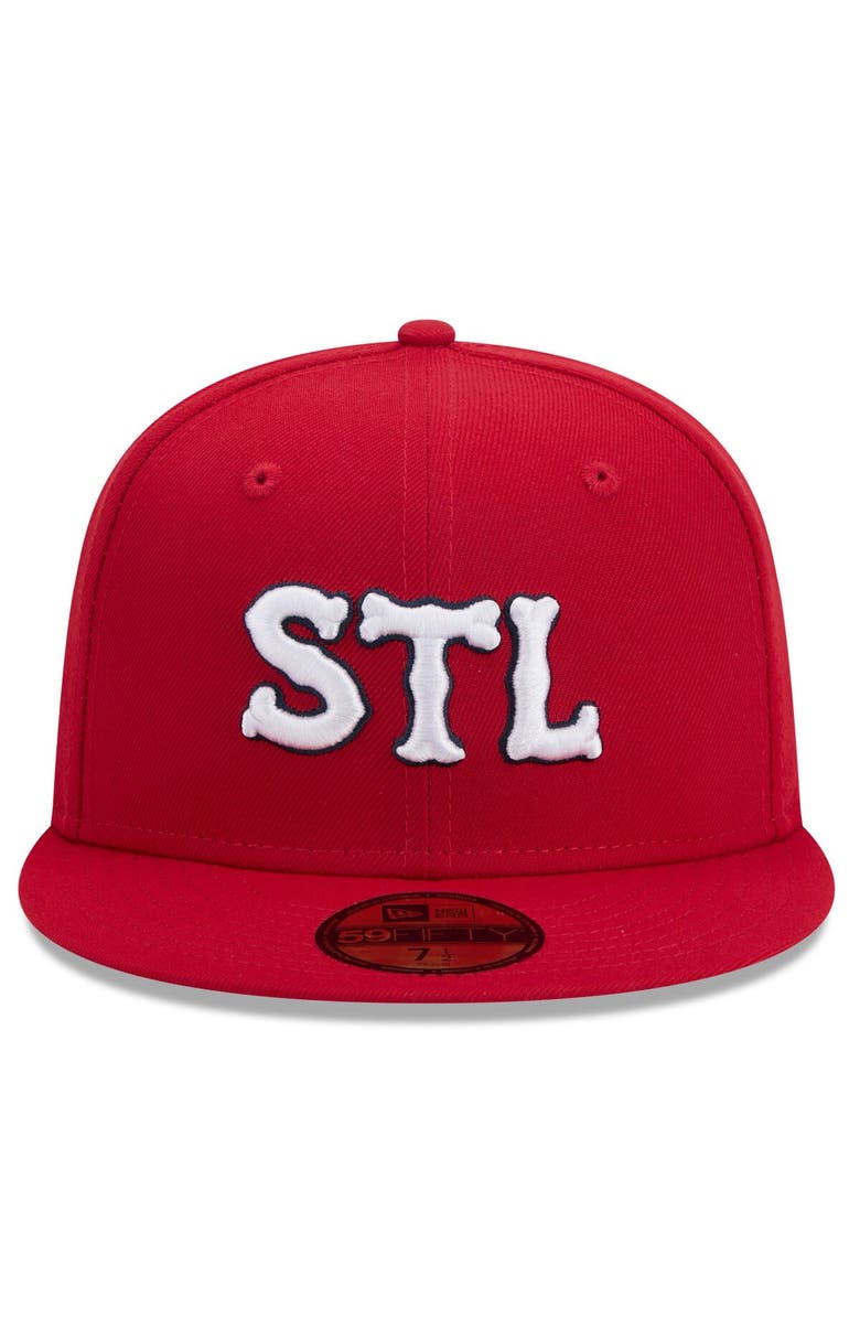 New Era Men's New Era Red St. Louis Cardinals 2024 City Connect 59FIFTY Fitted Hat, Alternate, color, Red