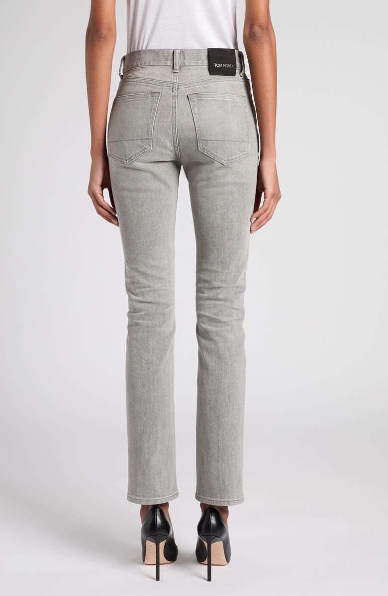 TOM FORD Stonewashed Comfort Denim Slim Fit Jeans, Alternate, color,