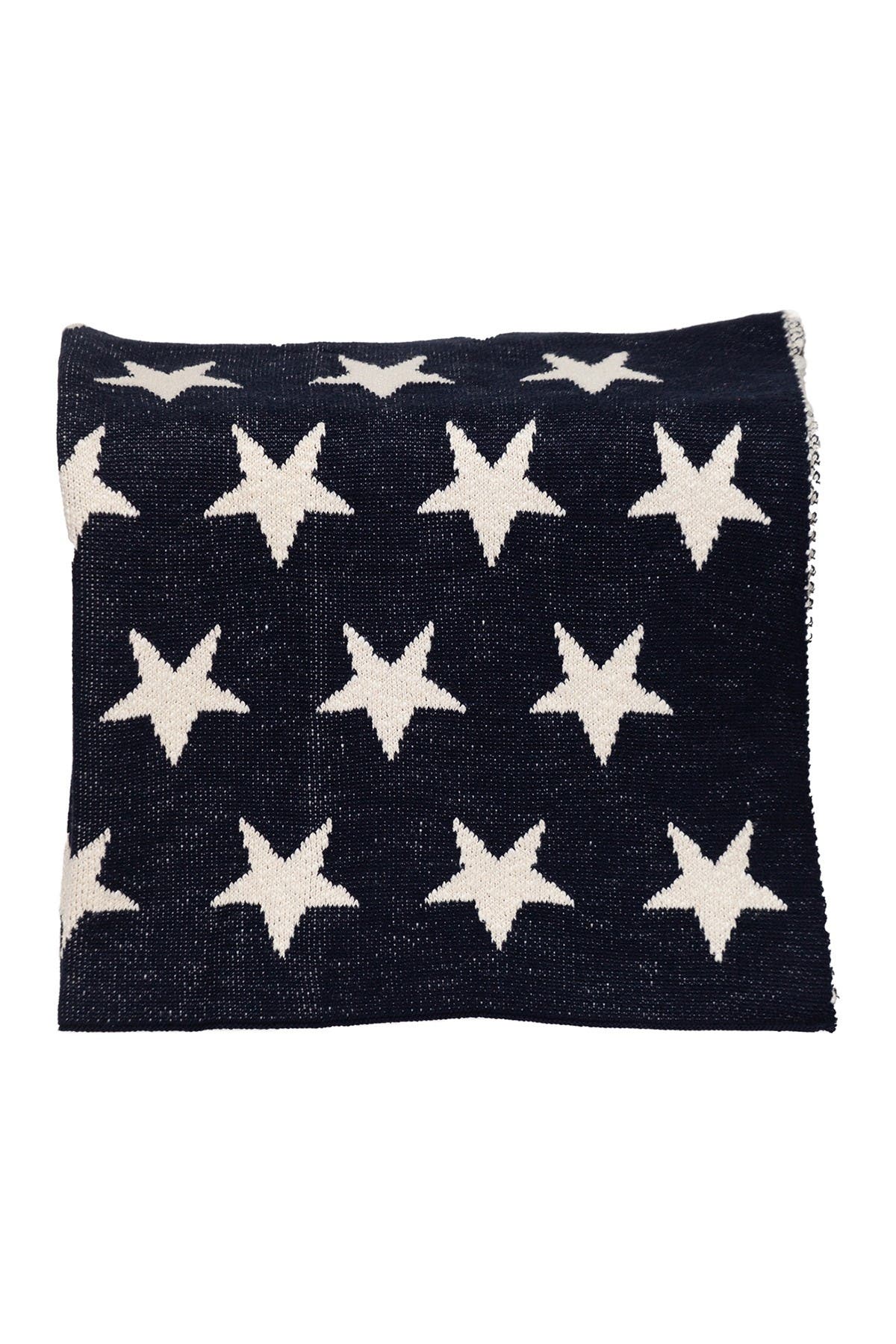 PARKLAND COLLECTION Starry Starry Night Transitional Navy Blue Knitted 32" x 40" Baby Blanket