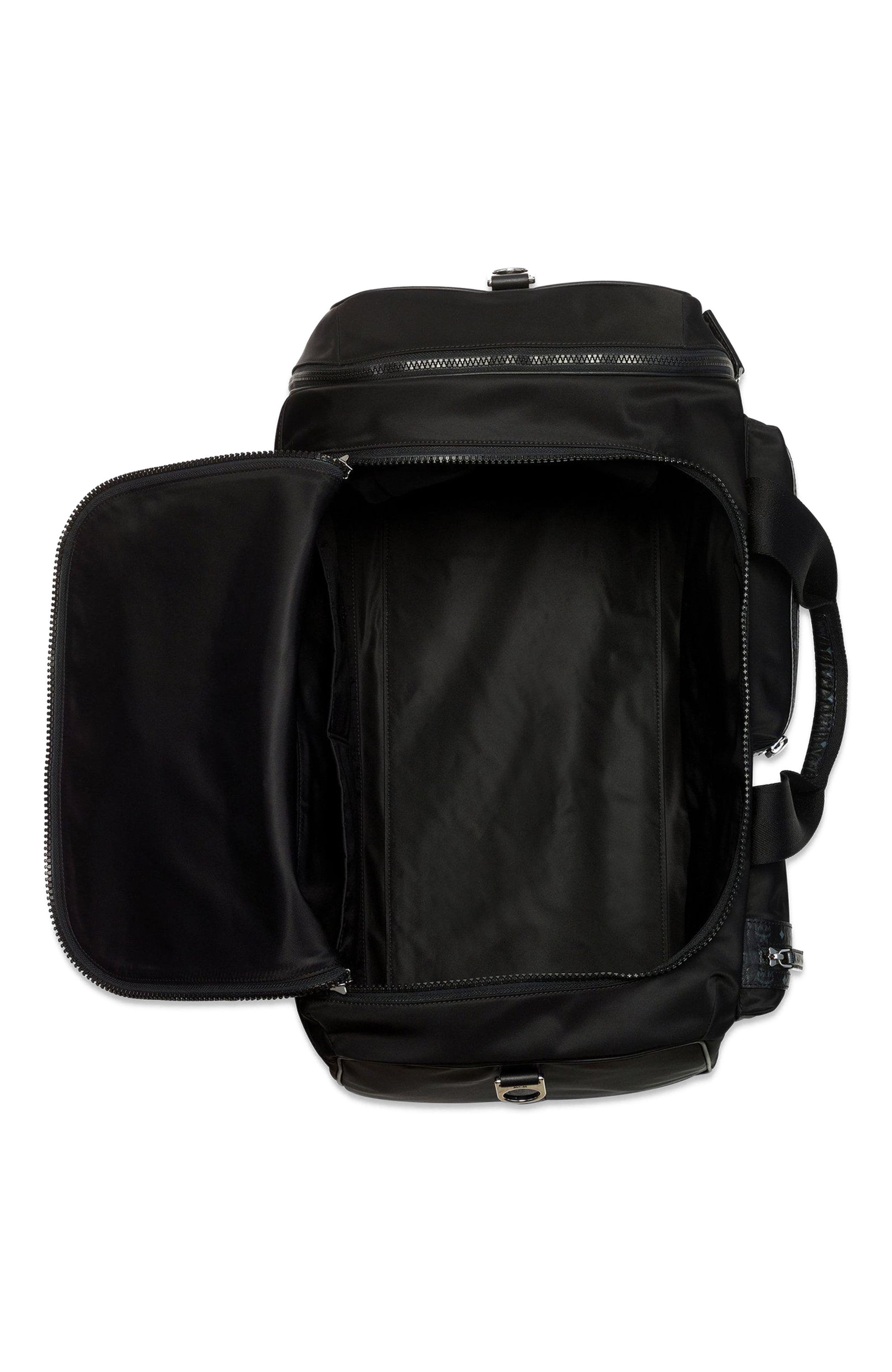 MCM Ottomar Weekender Backpack in ECONYL<sup>®</sup> and Leather, Alternate, color, 