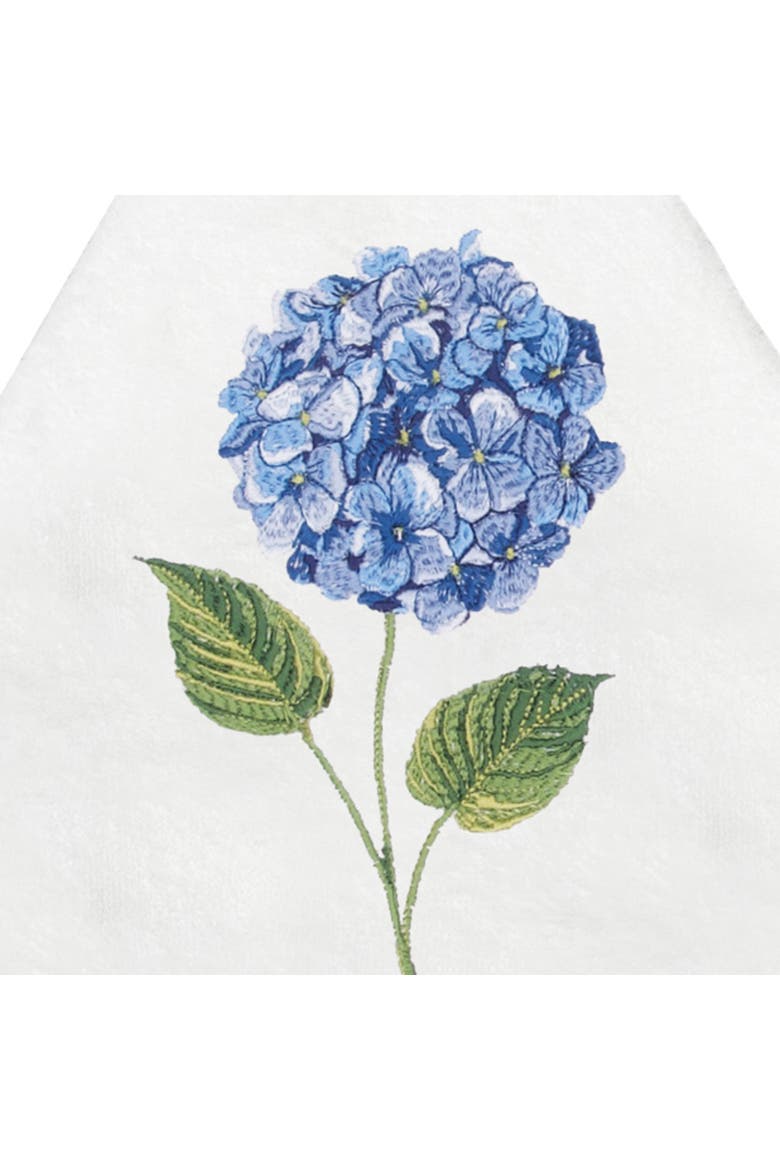 Blooming Blue Hydrangea Floral 100% Cotton Terrycloth Towel, Alternate, color, Blue