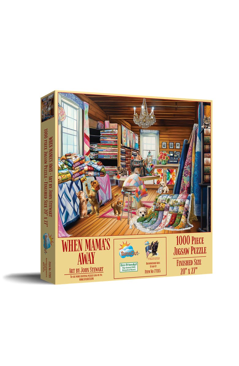 Sunsout When Mamas Away 1000 piece Jigsaw Puzzle for Adults, Main, color, Multicolor
