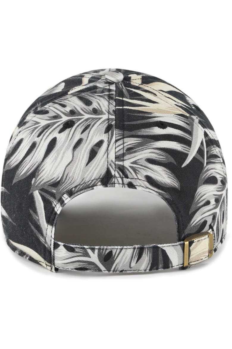 Men's '47 Black Philadelphia Eagles Tropicalia Clean Up Adjustable Hat, Alternate, color, Black
