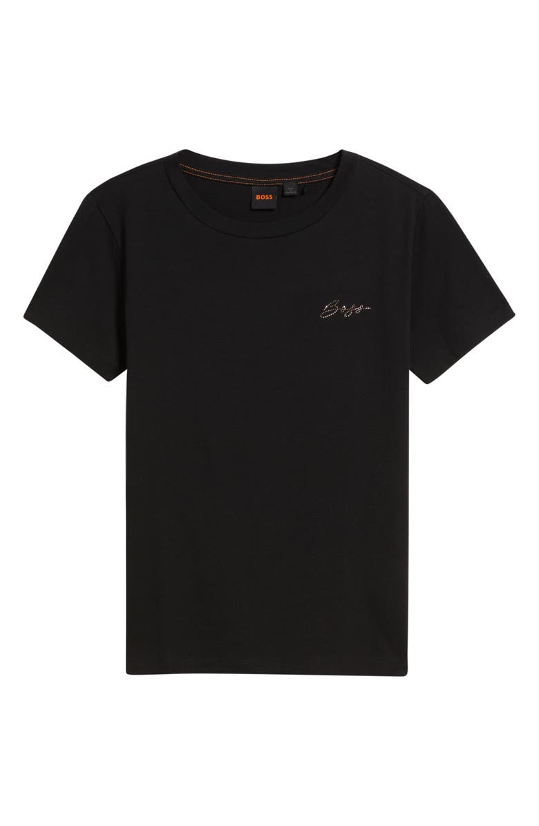 BOSS Esogo Cotton T-Shirt, Alternate, color, Blk
