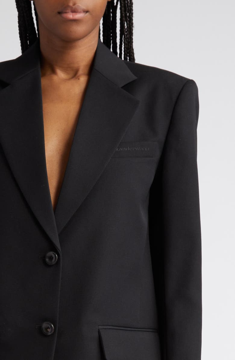 Alexander Wang Boxy Wool Blazer, Alternate, color, 