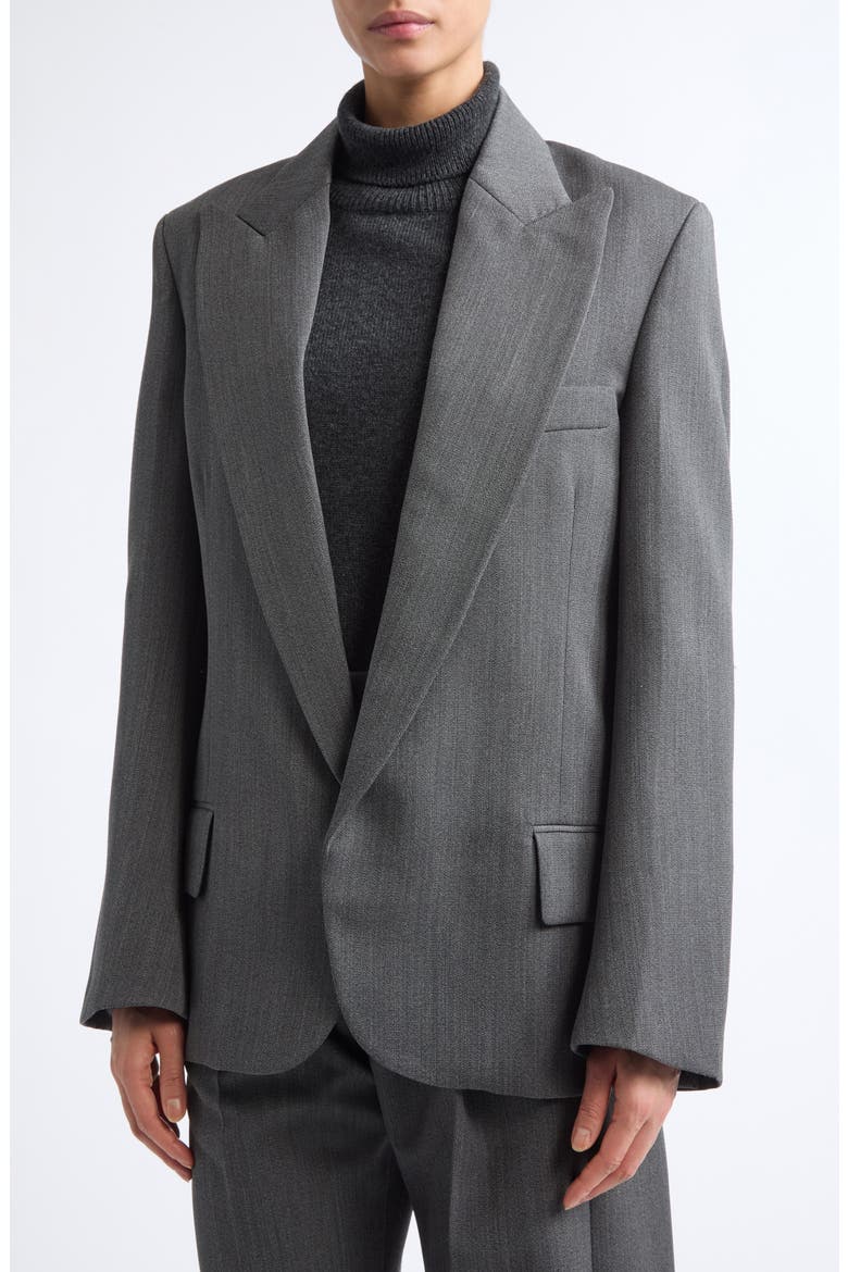 Roberta Virgin Wool Jacket, Alternate, color, ASH MELANGE