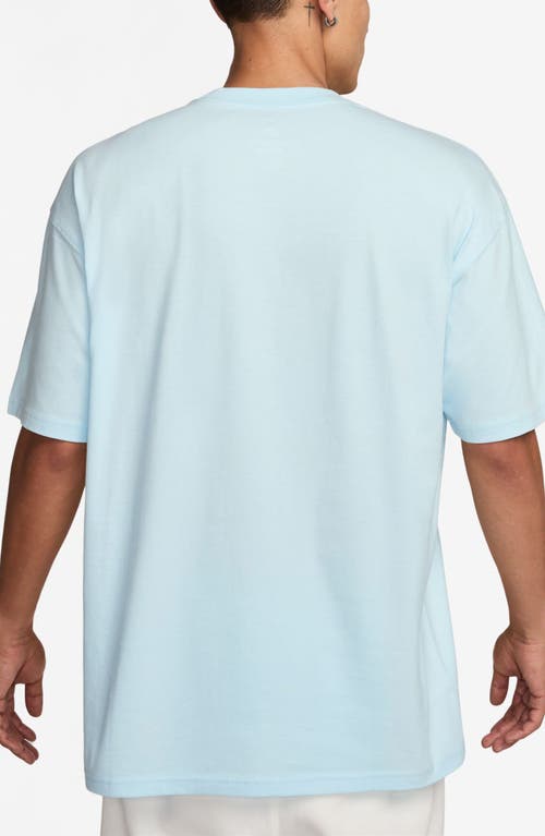 Nike Sportswear Max90 Cotton Graphic T-shirt In Glacier Blue