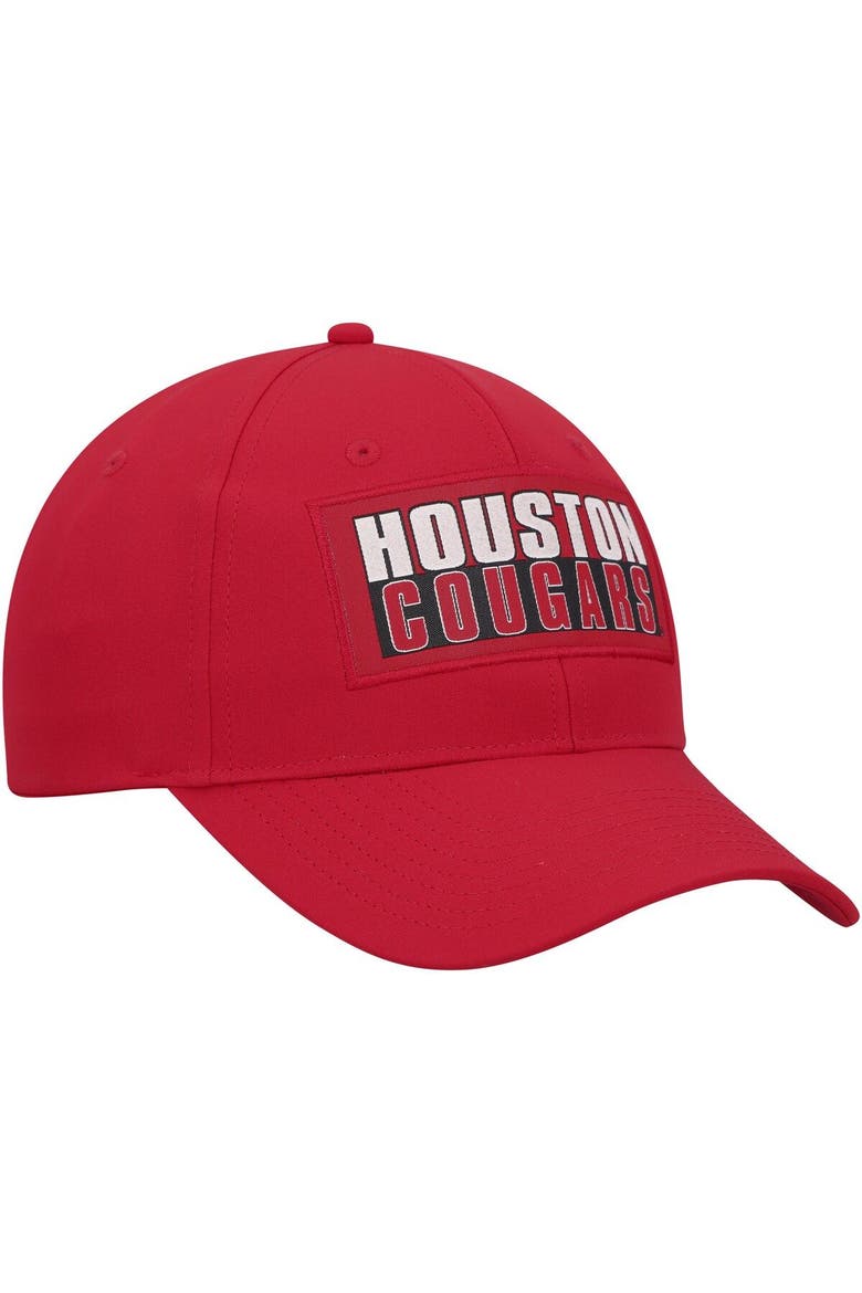 Men's Colosseum  Red Houston Cougars Positraction Snapback Hat, Alternate, color, Red
