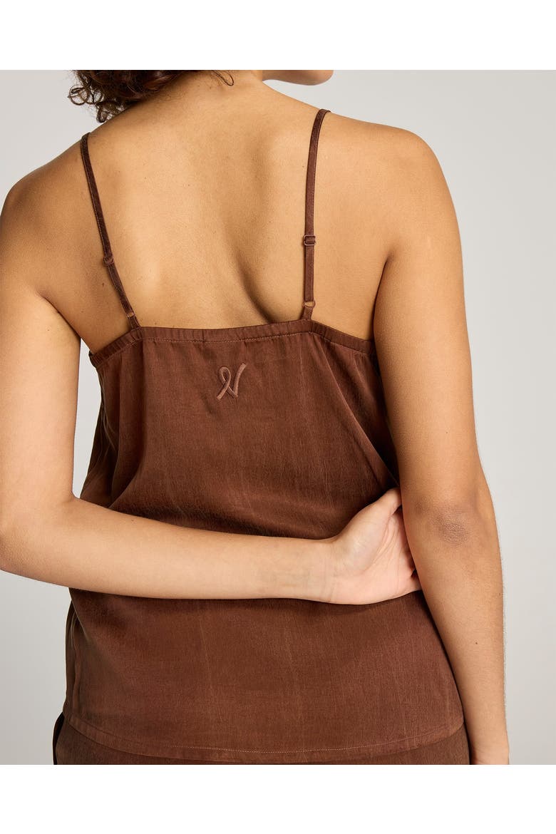 Eco-Luxe Strappy Cami Top, Alternate, color, Cocoa