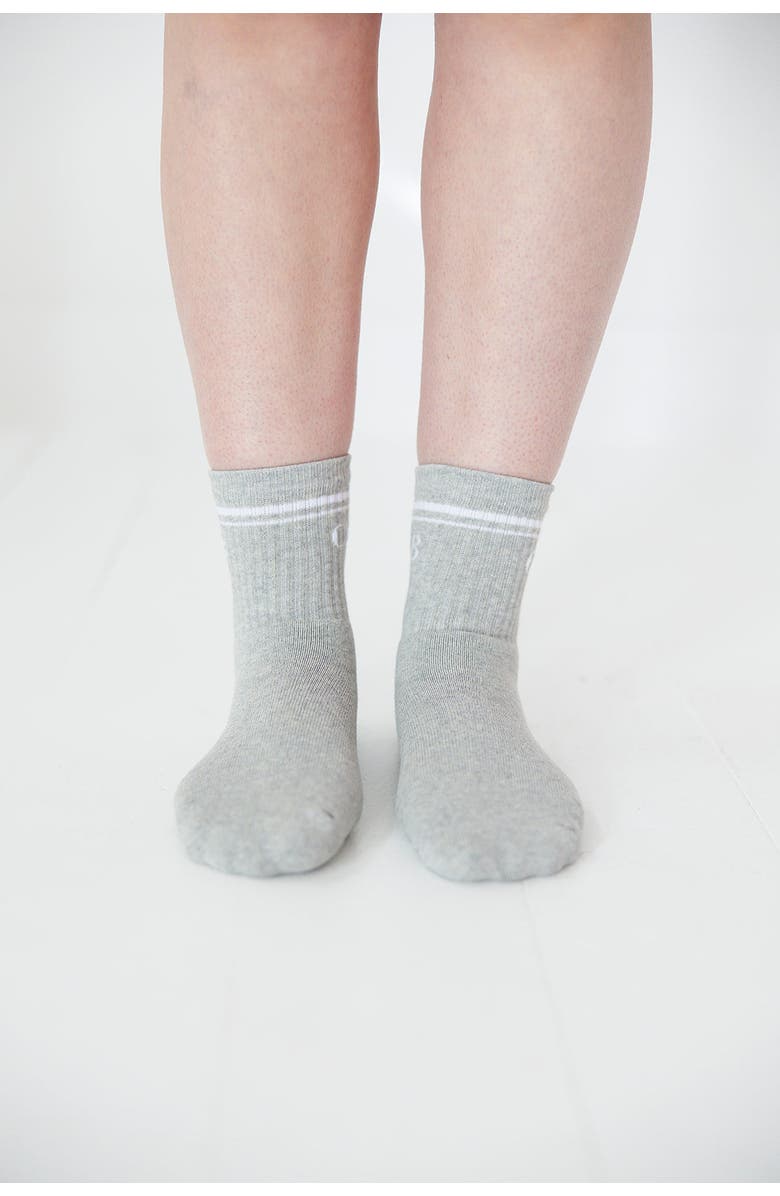 Charlie Lou Baby<sup>®</sup> Half Crew Socks - Foot Soldier Mom Cushioned Comfort for All-Day Support - Cream, Alternate, color,