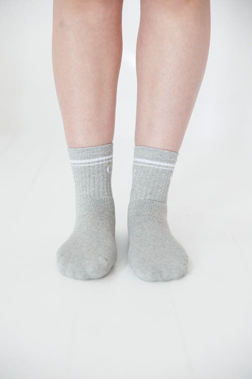 Charlie Lou Baby ® Half Crew Socks In Gray